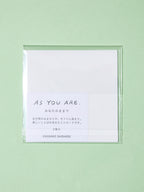箔押しミニカードセット | As you are