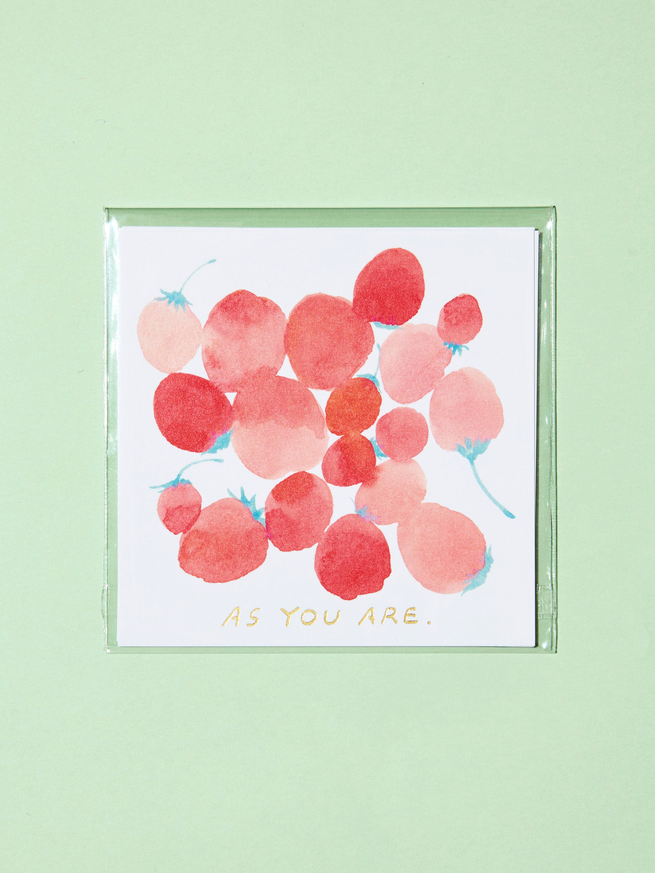 箔押しミニカードセット | As you are
